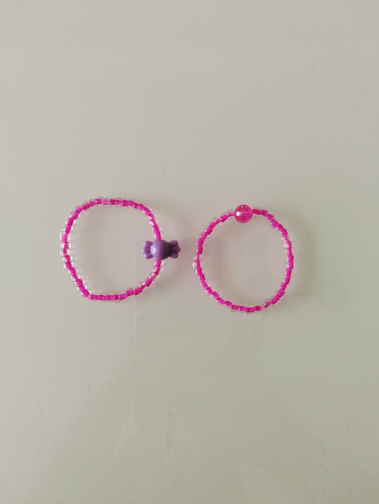 Pink charm bracelets(for a 6-7 years old girl)
